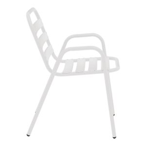 Dining table Albero-sussie metal in white shade D60x70cm