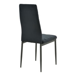 Dining table Balou-parker set of 5 pieces, black, D100x73cm