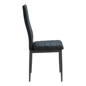 Dining table Balou-parker set of 5 pieces, black, D100x73cm