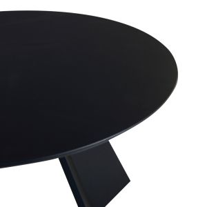Dining table Bibble Mdf in black shade D120x76cm