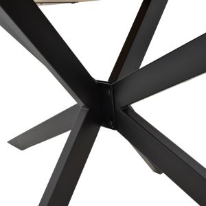 Трапезна маса Bonre Lizard акация масив-чеени метални крака 175x96x76cм