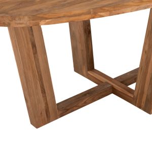 Dining table Carib Hm9560 oval made of solid recycled teak wood, 250x110x78cm