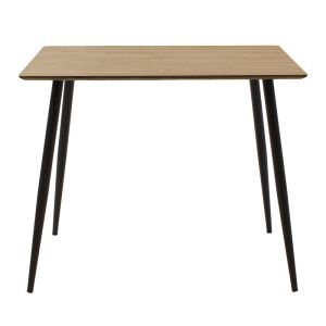 Dining table Cuba top with Mdf top color black/sonoma 70x70x75cm
