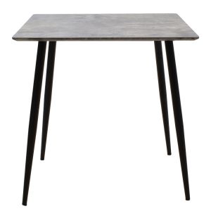 Трапезна маса Cuba с с плот Mdf плот цвят цимент/черен 70x70x75cm
