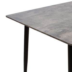 Трапезна маса Cuba с с плот Mdf плот цвят цимент/черен 70x70x75cm