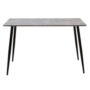 Cuba dining table with gray top 120x80x76cm