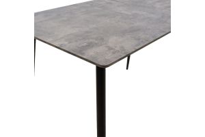 Dining table Cuba, gray cement color, 120x80x76