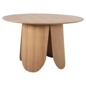 Трапезна маса Denty - Mdf с дъбов фурнир-цвят естествен дъб D120x75hcм Hm9612,01