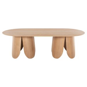 Трапезна маса Denty Mdf с дъбов фурнир цвят естествен дъб 240x120x75hcm Hm9611,01