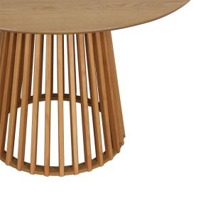 Domonic dining table made of melamine in natural color D120x75cm