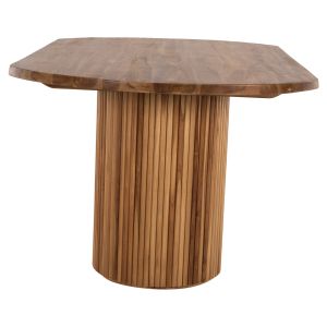 Dining table Drema Hm9893 made of solid teak wood 200χ110χ85hcm with a 4cm top