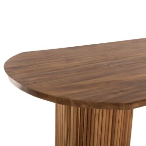 Dining table Drema Hm9893 made of solid teak wood 200χ110χ85hcm with a 4cm top