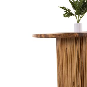 Dining table Drema1 Hm9895 made of solid teak wood D100x80hcmtop 3cm