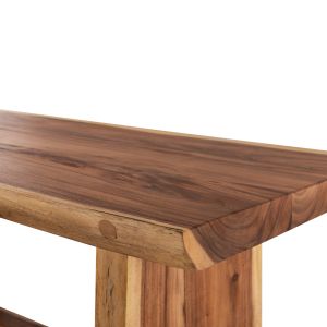 Dining table Egon Hm9490 made of solid soar wood with a top of 7.5cm 200x100x80hcm