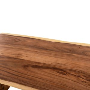 Dining table Egon Hm9490 made of solid soar wood with a top of 7.5cm 200x100x80hcm