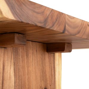 Dining table Egon Hm9491 made of solid soar wood with a top of 7.5cm 160x94.5x81.5hcm