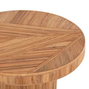 Трапезна маса Gatsby Hm9884 естествен ратан в естествен цвят Φ120x76hсм.