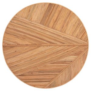 Трапезна маса Gatsby Hm9884 естествен ратан в естествен цвят Φ120x76hсм.