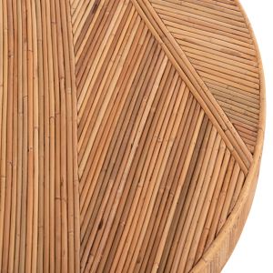 Трапезна маса Gatsby Hm9884 естествен ратан в естествен цвят Φ120x76hсм.