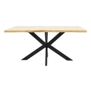 Gilman dining table with Mdf top, sonoma/black 180x90x75cm