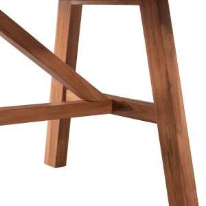 Dining table Hm9453.01 in walnut color made of teak wood 260x120x79.5hcm