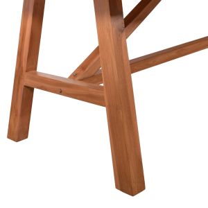 Dining table Hm9453.01 in walnut color made of teak wood 260x120x79.5hcm
