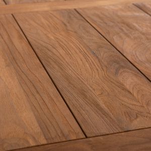 Dining table Kronos Hm9535 solid teak in natural color, 200x90x75cm