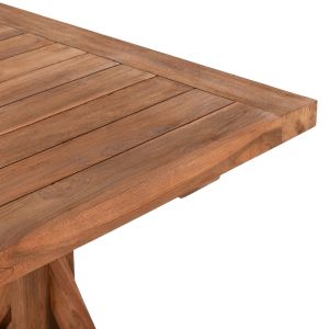Dining table Kronos Hm9535 solid teak in natural color, 200x90x75cm