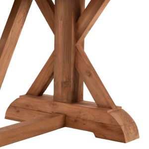 Dining table Kronos Hm9535 solid teak in natural color, 200x90x75cm