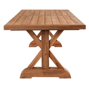 Dining table Kronos Hm9535 solid teak in natural color, 200x90x75cm