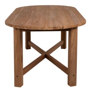 Dining table Kutai Hm9639 solid teak in natural color,