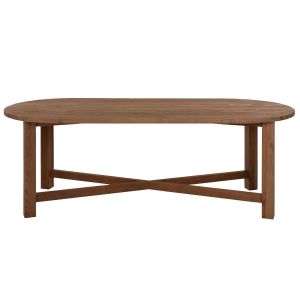 Dining table Kutai Hm9640 solid teak in natural color, 200x90x75cm