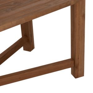 Dining table Kutai Hm9640 solid teak in natural color, 200x90x75cm