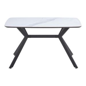 Трапезна маса Lalla 202 Lalla бял синтерован камък 160х90х75cm