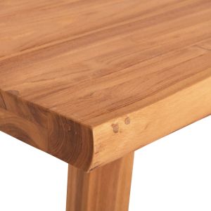 Dining table Leopold Hm9933.01 solid teak wood - natural color 200.5x107x76hcm.
