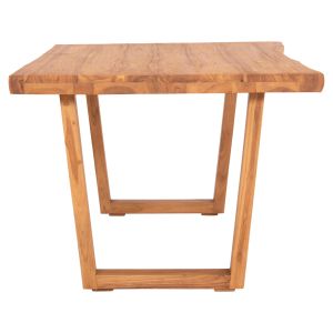 Dining table Leopold Hm9933.01 solid teak wood - natural color 200.5x107x76hcm.