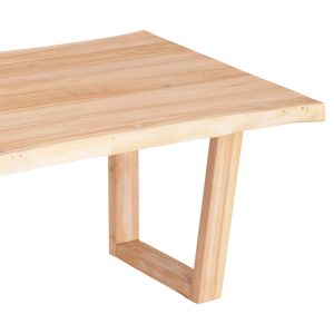 Dining table Leopold Hm9933.02 solid teak wood-light natural color 200.5x107x76hcm.