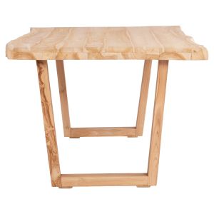 Dining table Leopold Hm9933.02 solid teak wood-light natural color 200.5x107x76hcm.
