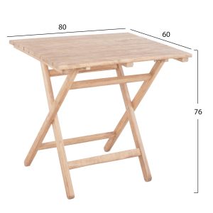 Dining table Limnos solid beech Hm5651,02 80x60x76cm
