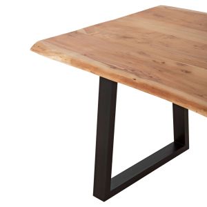 Dining table Lizard Montana .21 top tropical acacia solid wood natural 4cm top 200x93x74hcm Hm8337