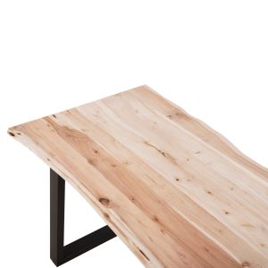 Трапезна маса Lizard Montana Slim плот дърво тропическа акация масив натурално 140x80x77hcm Hm8163