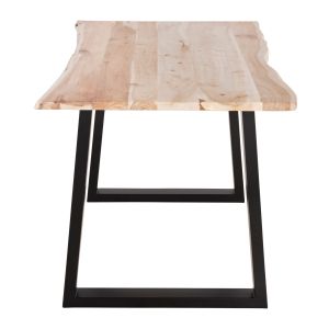 Трапезна маса Lizard Montana Slim плот дърво тропическа акация масив натурално 140x80x77hcm Hm8163