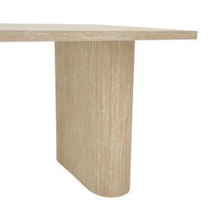 Dining table Loozir MDF white travertine color 180x90x75cm