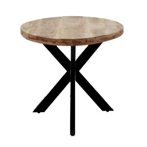 Трапезна маса Majesty Industrial с плот от масивно мангово дърво 4cm 160x90x74cm