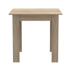 Dining table Manka I-julita set of 3 pieces in sonoma-black color 80x80x77cm