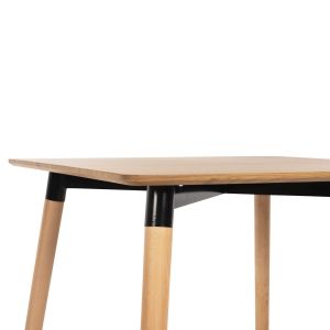 Dining table Minimal Art Wood Hm0057,04 MDF beech color 80x80x74cm