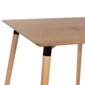 Dining table Minimal Art Wood Hm0057,04 MDF beech color 80x80x74cm