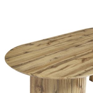 Трапезна маса Nembou от Mdf в цвят дъб 210x100x76см