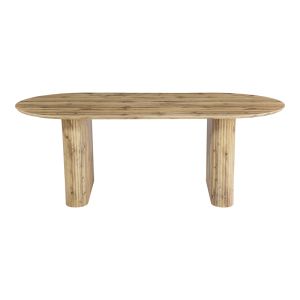 Трапезна маса Nembou от Mdf в цвят дъб 210x100x76см