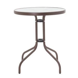 Obbi-watson dining table, set of 3, brown Metal-pe 60x60x70cm